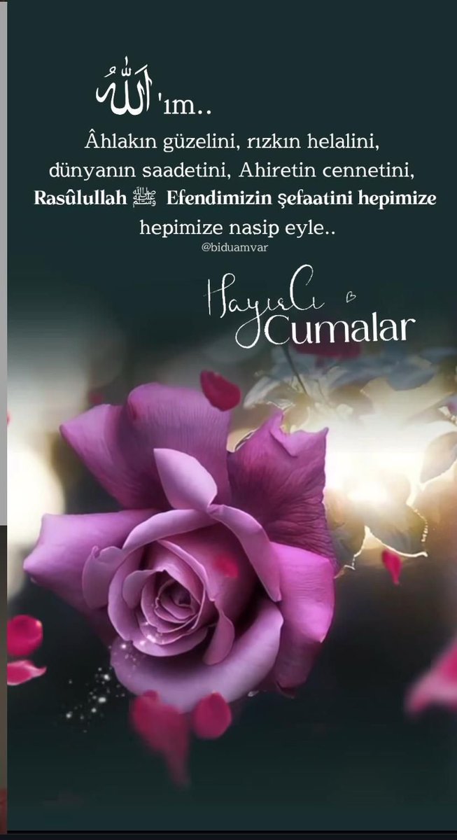 Şuraya bi cuma mesajı paylaşalım Müslümanlar dua etsin şeytan ve dostları kudursun
