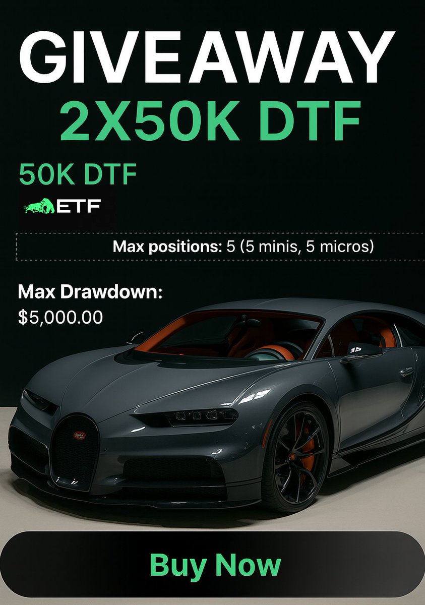 👯‍♀️MASSIVE GIVEAWAY👯‍♀️
Thank you <a href="/EliteTraderFund/">Elite Trader Funding</a>  for 2x50k Straight to funded!

Rules:
1️⃣ Follow <a href="/kanwal_etf/">Kanwal Singh</a> 
2️⃣ Like and Retweet word "NO YASEEN"
3️⃣Tag 2 friends and <a href="/yaseeen76/">yaseen</a> 
Ends 8/8
