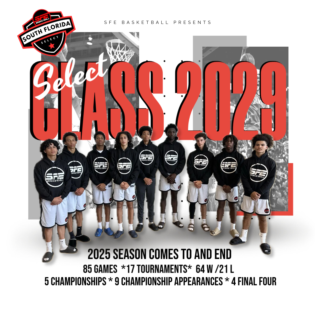 To My 8th Grade Select Team,

I just want to take a moment to thank each and every one of you for an amazing 2025 season. You started the year as players on a roster, but you ended it as family. SFE Family