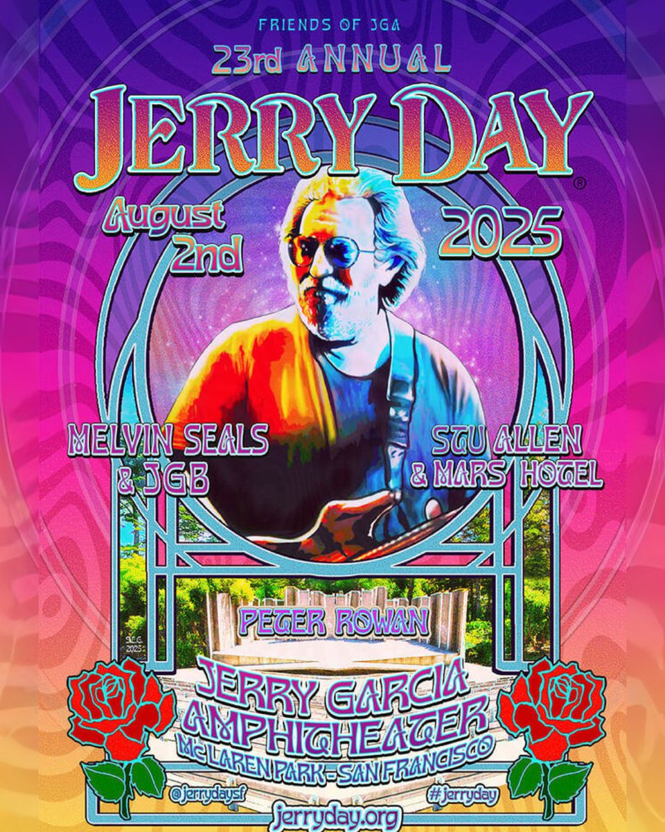 This FREE community event captures the true spirit of one of the greatest rock guitarists of all time as we celebrate his legacy by uniting the diverse communities of San Francisco through Jerry’s music.