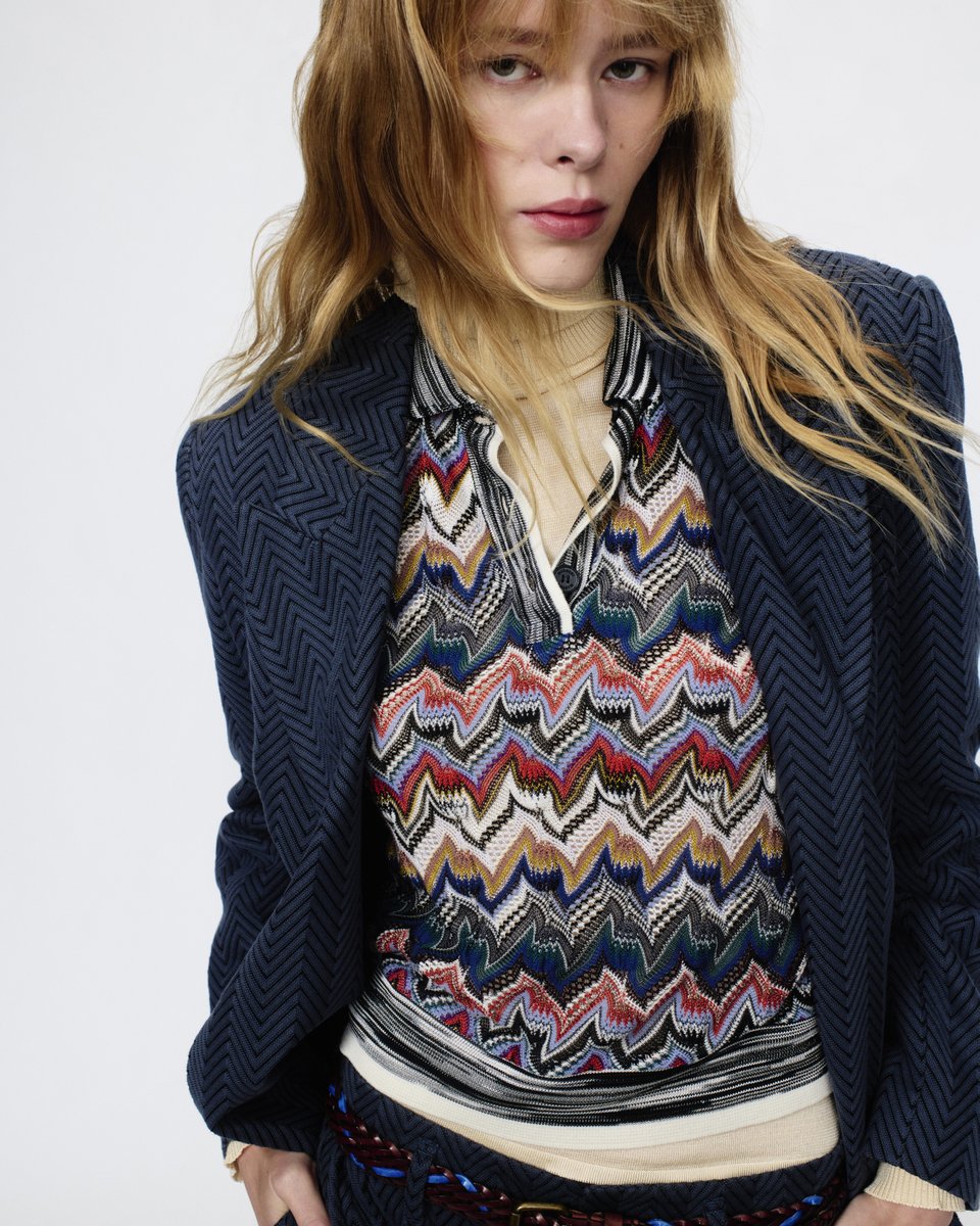 Rounded lines. A soft interplay of tailoring and knit. Discover more: missoni.co/WomanFallWinte…
 #MissoniFW25 #Missoni