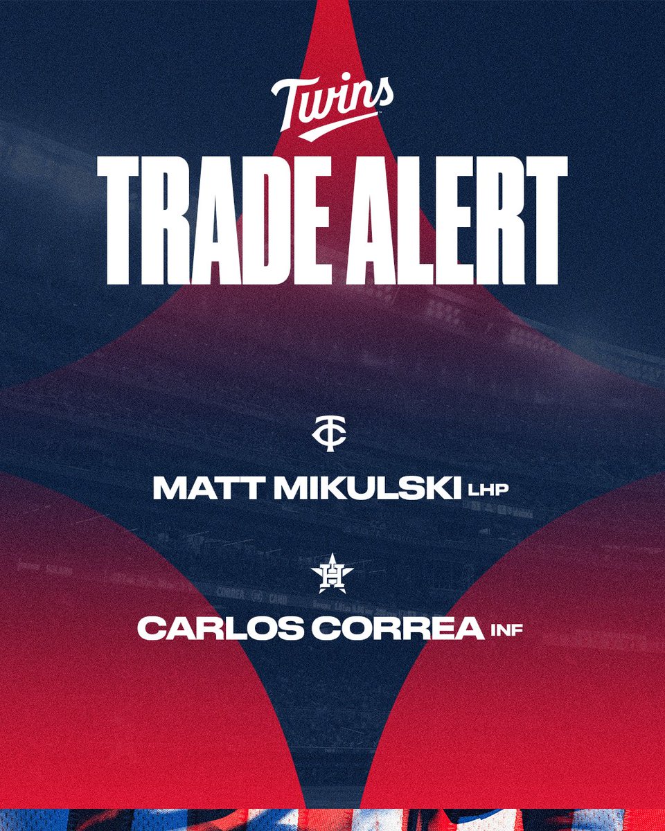 We have finalized the following trade with the Houston Astros: