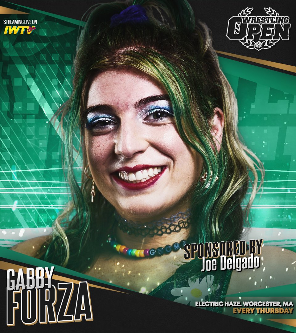 Beyond Wrestling (@beyondwrestling) on Twitter photo MATCH 5: Submission Match - <a href="/Yescosmic1/">MagicalGirl Cosmic</a> sponsored by <a href="/Foxhound2931/">Eric</a> vs. <a href="/the_gnomie/">Gabby Forza</a> sponsored by Joe Delgado
Sign up for <a href="/indiewrestling/">IWTV</a> to stream <a href="/WrestlingOpen/">Wrestling Open</a> from <a href="/ehaze_worcester/">Electric Haze</a> every Thursday forever at 7:30pm ET
#WrestlingOpen | IWTV.live MATCH 5: Submission Match - <a href="/Yescosmic1/">MagicalGirl Cosmic</a> sponsored by <a href="/Foxhound2931/">Eric</a> vs. <a href="/the_gnomie/">Gabby Forza</a> sponsored by Joe Delgado
Sign up for <a href="/indiewrestling/">IWTV</a> to stream <a href="/WrestlingOpen/">Wrestling Open</a> from <a href="/ehaze_worcester/">Electric Haze</a> every Thursday forever at 7:30pm ET
#WrestlingOpen | IWTV.live
