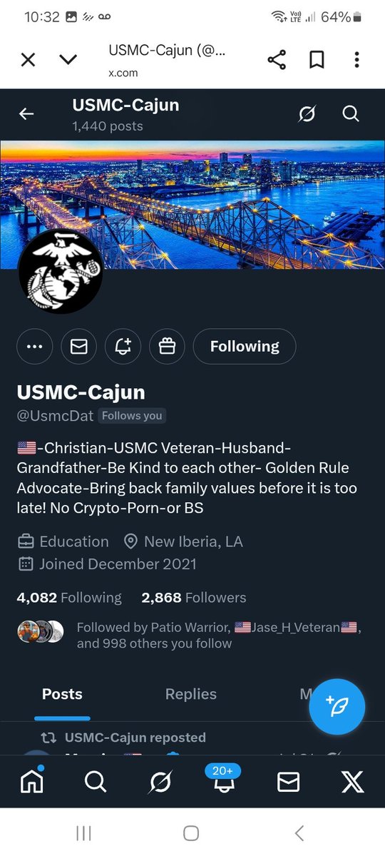 Next goal 3k let's make it happen please give <a href="/UsmcDat/">USMC-Cajun</a> a follow, repost 💪 🫶 👊 💥 🇺🇸 🫡