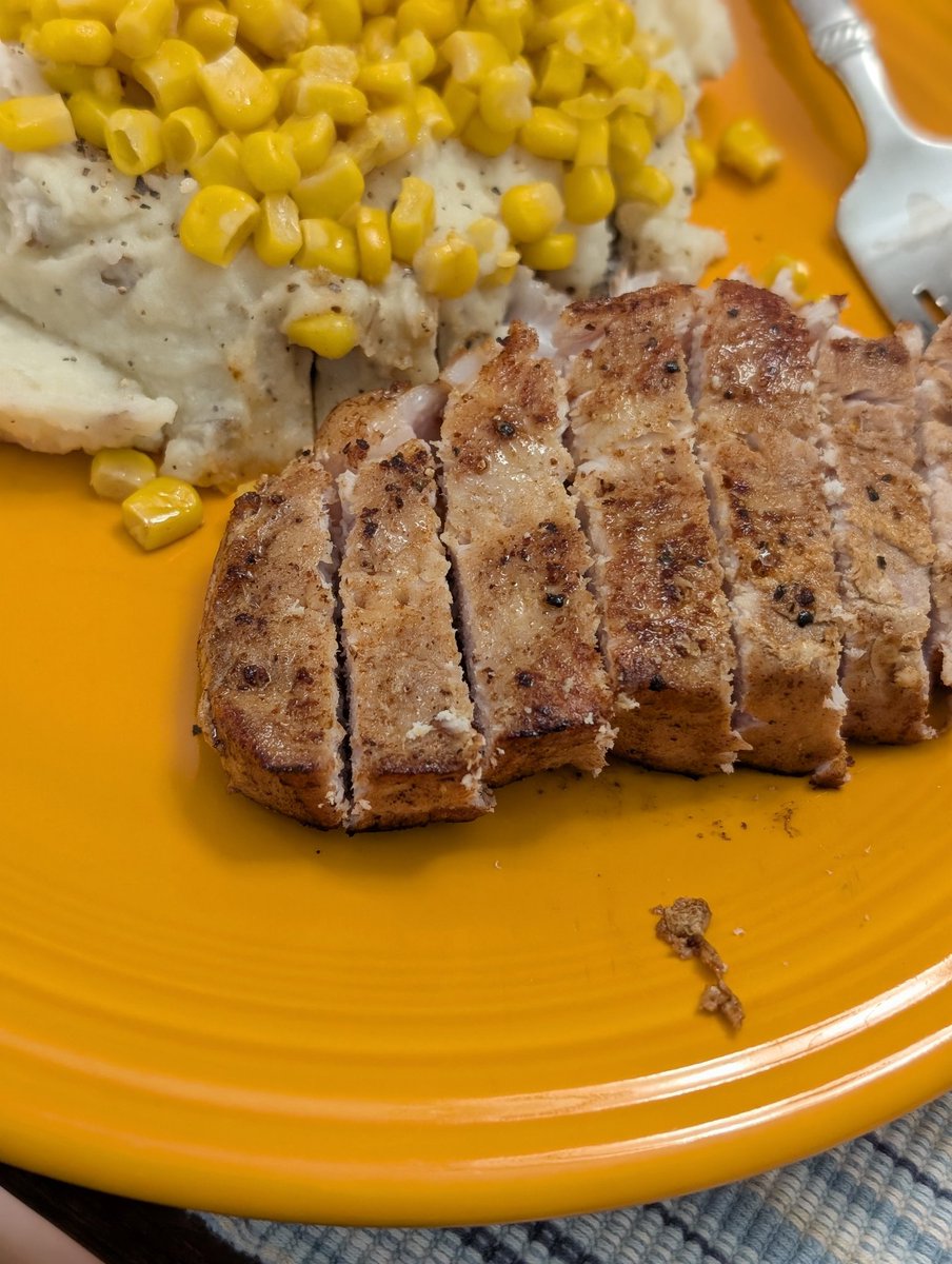Delicious pork chop sous vide then seared with <a href="/FireHatchRubs/">Fire Hatch Rubs ™</a> Oinker dust.