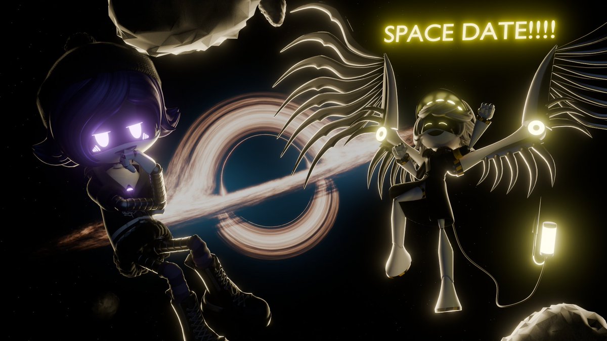 Hello everyone, this is YOUR daily dose of NUZI renders!!! SPAAACEEE DAAATTEEEE!!! Don't ask me how they got up into space, i got NO Clue, Or how they got close to a black hole, ANYWAYS, ENJOYYY!!! :D #nuzi #murderdrones