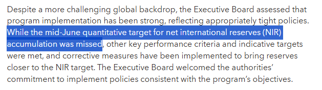 El FMI confirma oficialmente lo que todos sabíamos: Argentina no alcanzó la meta de acumulación de reservas de la primera revisión.

imf.org/en/News/Articl…