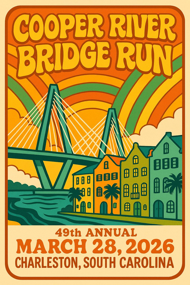ChuckTownDaily's tweet photo. Have you registered yet for the 2026 Cooper River Bridge Run in Charleston, SC / Mount Pleasant, SC?
Click Here: https://t.co/VFn86eh6tz
#bridgerun #charlestondaily #charlestonsc @CRBridgeRun https://t.co/bbthXNfvLo