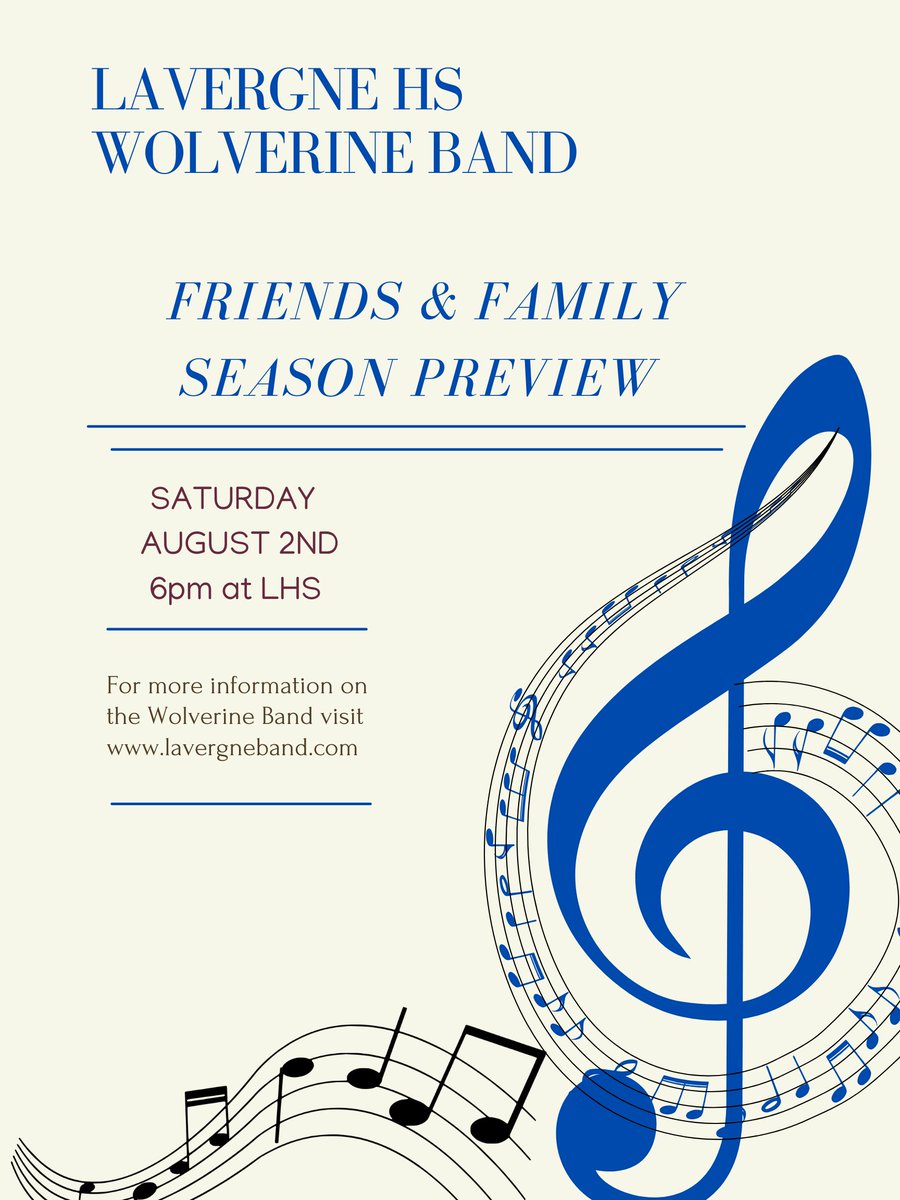 LaVergne Band (@lavergnehsband) on Twitter photo Please join us to see and hear all the students hard work from band camp! The 2025 season is off to a great start! <a href="/LHSintheNews/">LaVergne High School</a> Please join us to see and hear all the students hard work from band camp! The 2025 season is off to a great start! <a href="/LHSintheNews/">LaVergne High School</a>