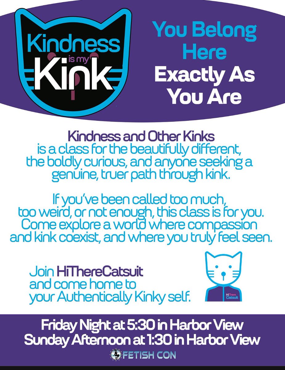 Can’t wait to teach Kindness and other Kinks next weekend <a href="/FetishCon/">Fetish Con</a>