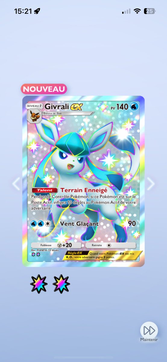 FoxysGamingFR's tweet photo. @valouzz_ je crois que j’ai beaucoup de chance dans mes 20 tirage ( le noctali arc en ciel c’est une pioche miracle ) https://t.co/NOy6xSnyGl