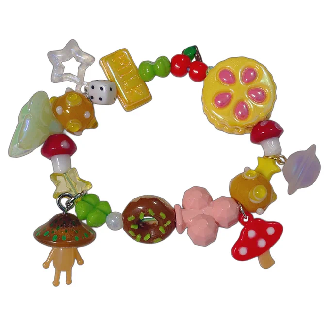 I'm so excited for a new katamari ;__; here's some Kandi I made!!