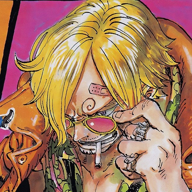 whirlysanji's tweet photo. Wait is it just me or his eyes look kinda purple here... can you imagine a world where Sanji gets neither his parents' brown or blue eyes, but shares Reiju's eyecolor instead 😭 https://t.co/42N2qae9df