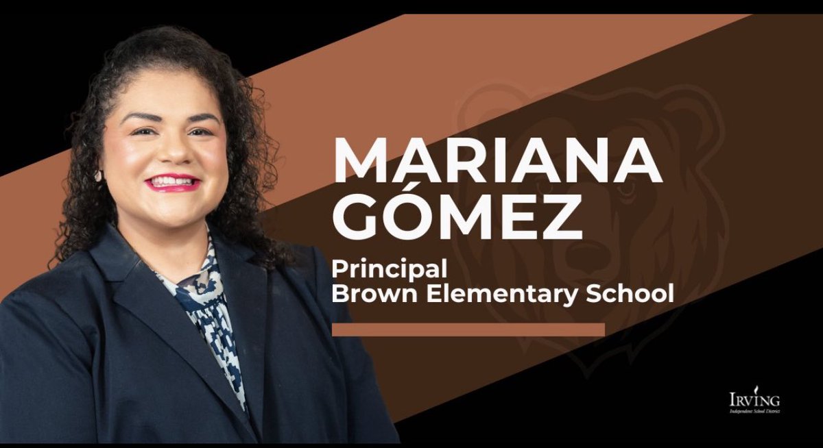 Brown Elementary (@brownelementary) on Twitter photo 馃帀 We鈥檙e thrilled to welcome Principal Mariana Gomez back to Brown Elementary! Her passion, leadership, and heart for our students make her the perfect fit. Welcome home Principal Gomez! 馃挋馃挍馃惢 <a href="/IrvingISD/">Irving ISD</a> <a href="/MGomez2k2/">Mariana Gomez</a> #BrownBearStrong 馃帀 We鈥檙e thrilled to welcome Principal Mariana Gomez back to Brown Elementary! Her passion, leadership, and heart for our students make her the perfect fit. Welcome home Principal Gomez! 馃挋馃挍馃惢 <a href="/IrvingISD/">Irving ISD</a> <a href="/MGomez2k2/">Mariana Gomez</a> #BrownBearStrong