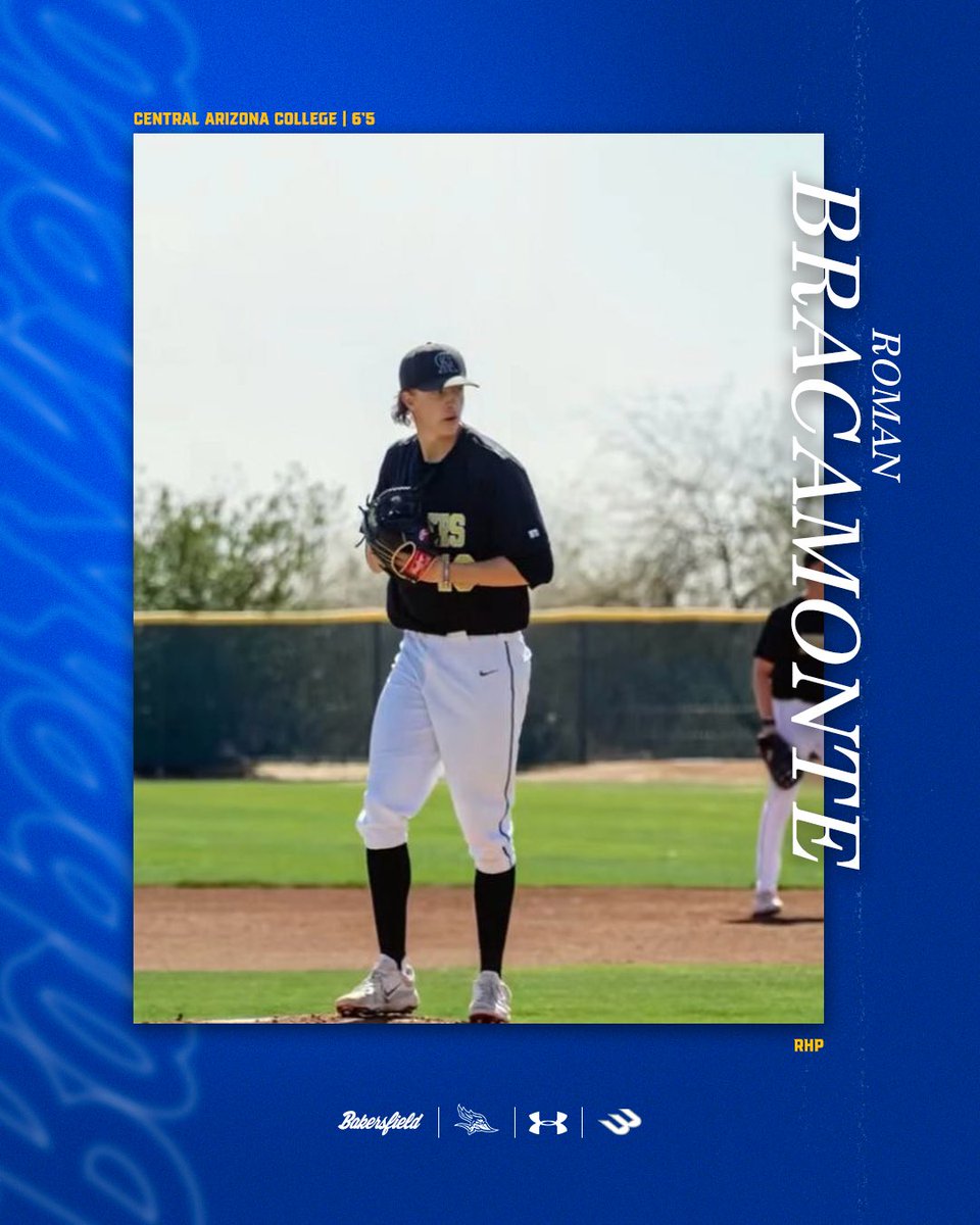 Welcome to the ‘Runner Family ❕

Roman Bracamonte is a 6’5 transfer RHP from Central Arizona. At CAC in 2025, Roman went 4-0 with a 0.00 ERA and a 0.86 WHIP. Bracamonte was also the 407th ranked player in the country in the 2022 class by Perfect Game, and attended the 2022 MLB
