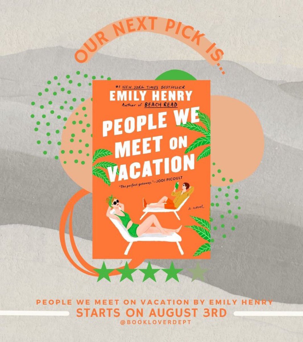 don’t forget — our next book starts this sunday, august 3rd! 📚

we’ll be reading people we meet on vacation by emily henry 🌴✨

grab your copy, and get ready to join the convo 💬🧡
