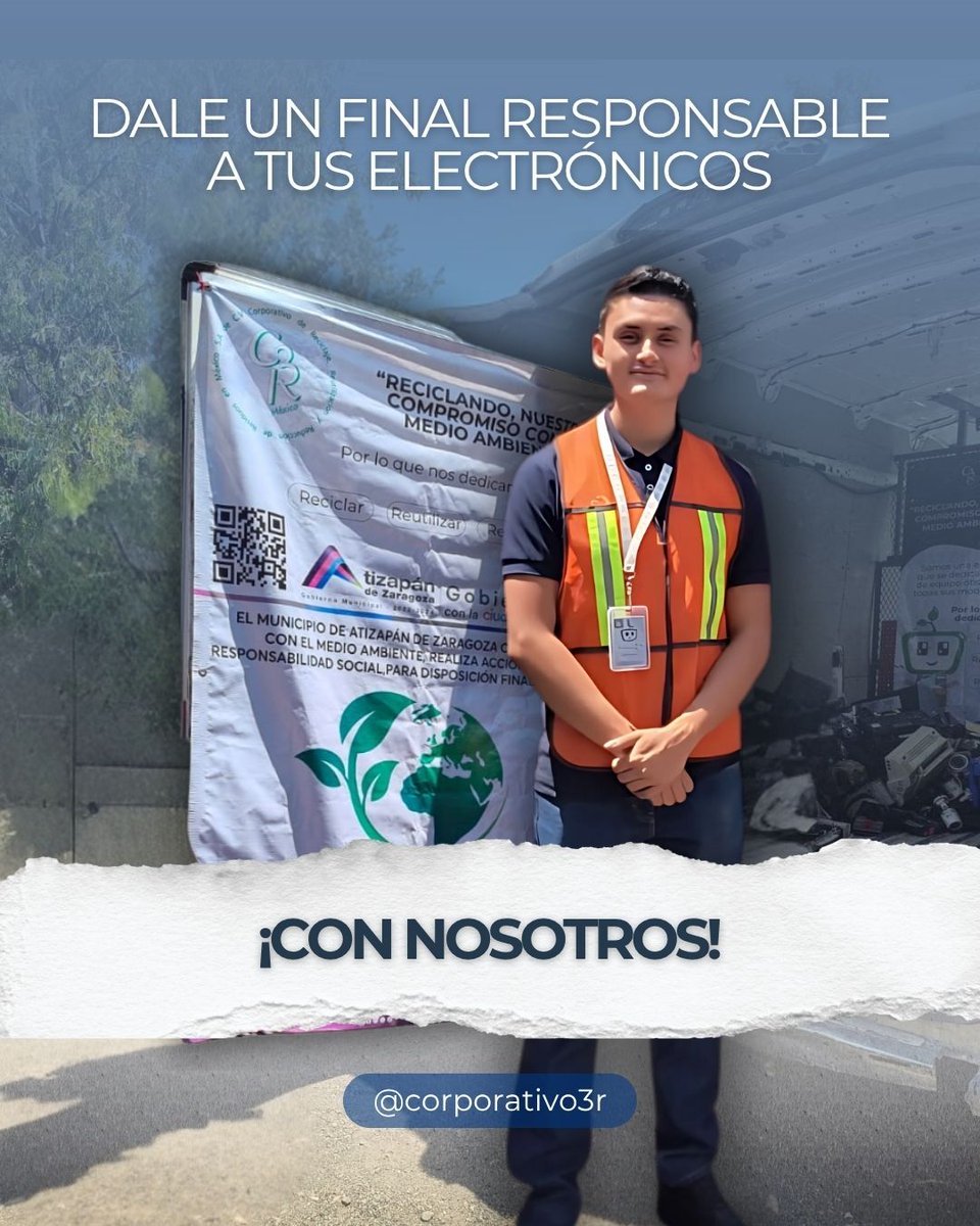 Tus electrónicos ya cumplieron su función... ahora toca despedirlos como se merecen.😌
❌ Tirarlos no es opción.
 ✅ Reciclarlos con responsabilidad, ¡sí lo es!
En C3R México damos un final seguro y sustentable a tus residuos electrónicos.
#C3RMéxico #cuidadodelplaneta #reciclaje