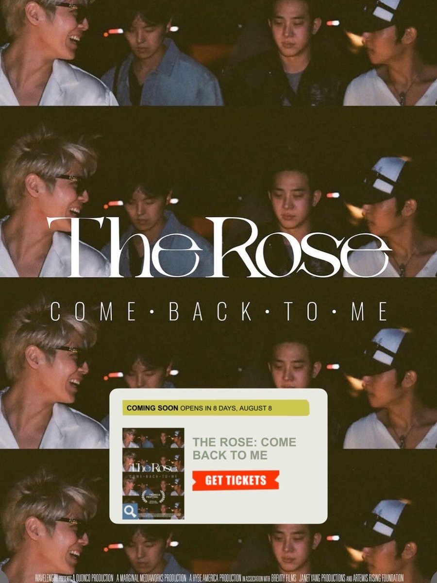 <a href="/TheRose_0803/">더로즈_The Rose</a> documentary film screenings in LA August 8-14.
Info and tickets: laemmle.com/film/rose-come…