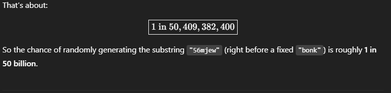 1 in 50 billion chance don't fuck this up retards