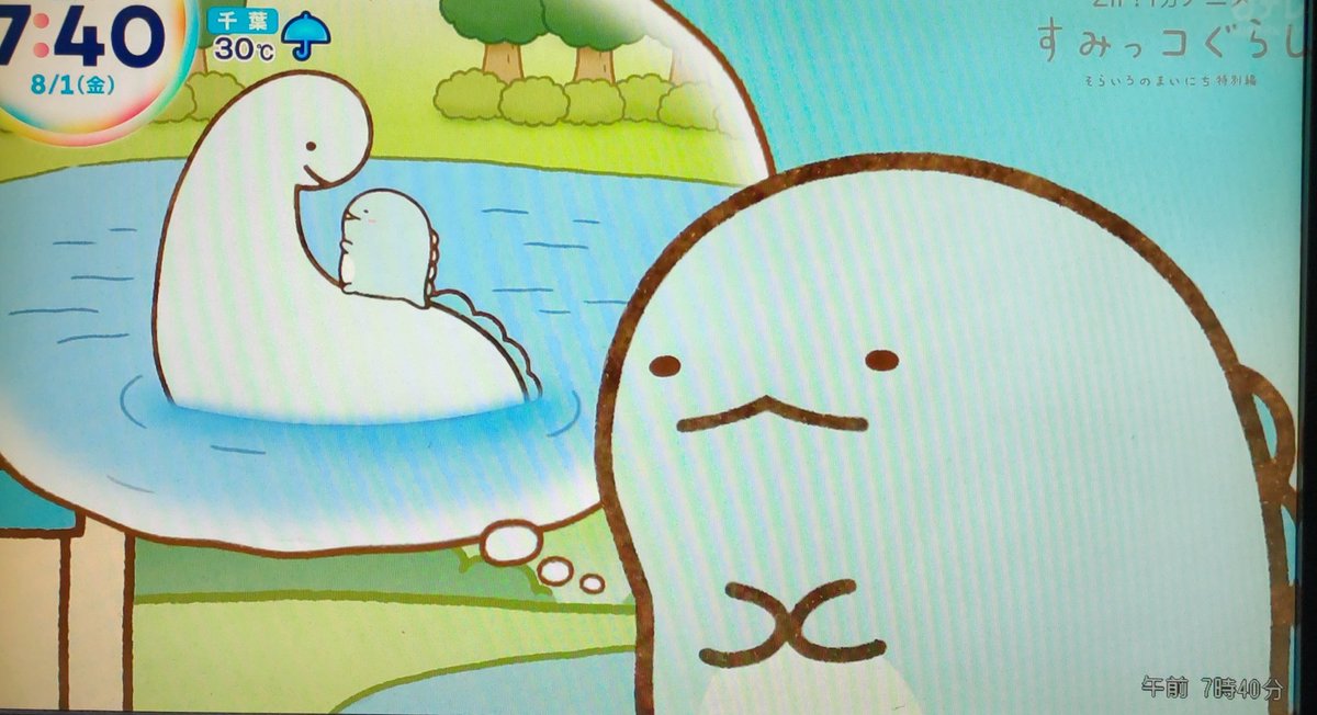 今日のすみっコぐらしのお話は､とかげちゃんでした🩵 #ZIP #すみZIP