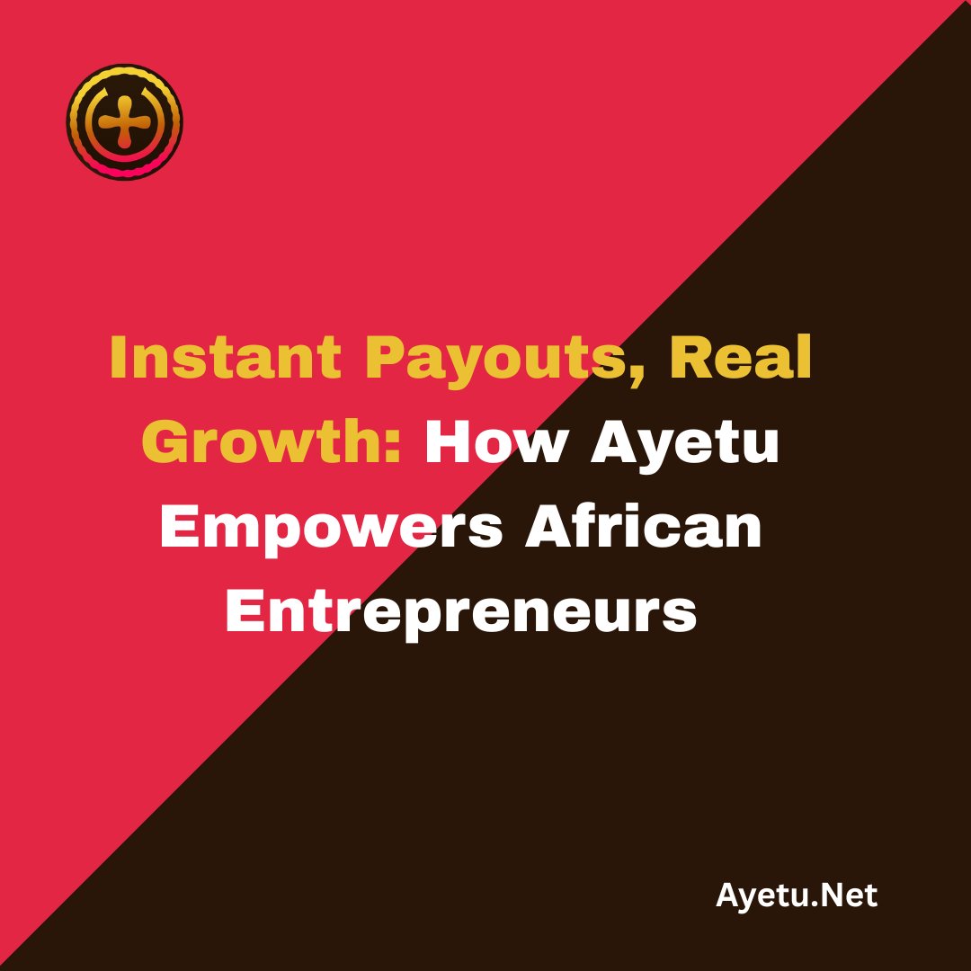 Investor_jammy's tweet image. Getting paid instantly without insane fees?
That’s not a dream 
that’s @ayetunetwork.
Built for African entrepreneurs who want to grow, not wait.

#Ayetu #SolutionsThatMatter #InstantPayouts #AfricanBuilders
