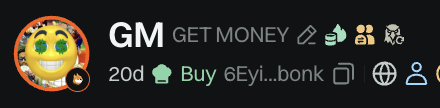 Buy GM
to get money ！

CA: 6EyiNRfwwFwG7gnqUYvxpWU6tbTwu2pfPGELQUkCbonk