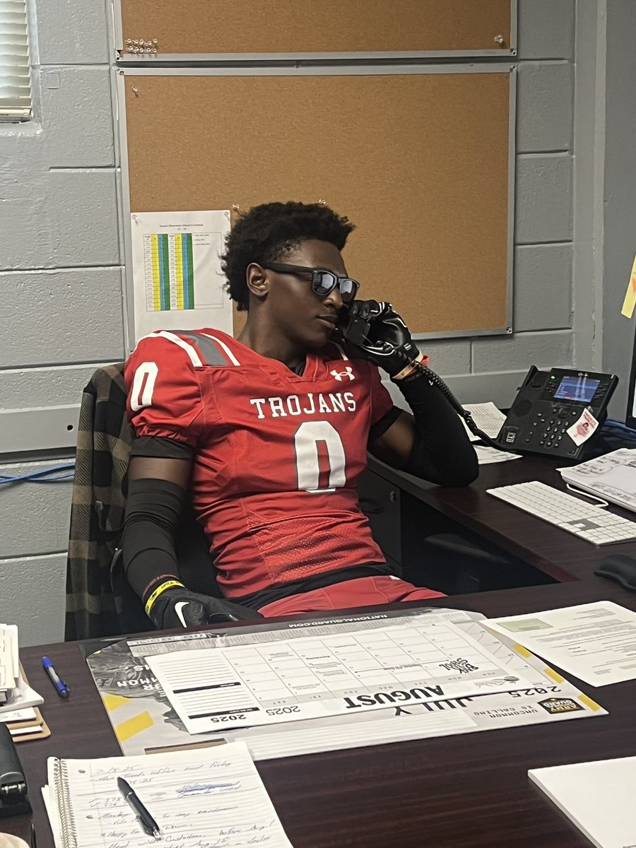 We’ve got athletes… and apparently, administrators too! 🏈📞

From handling business at the principal’s desk to leading the way onto the field, our Trojans are ready to handle it all this season! 

Confidence? ✅
Swagger? ✅
Game ready? Always.

#TrojanPride
#EverydayIsGameday
