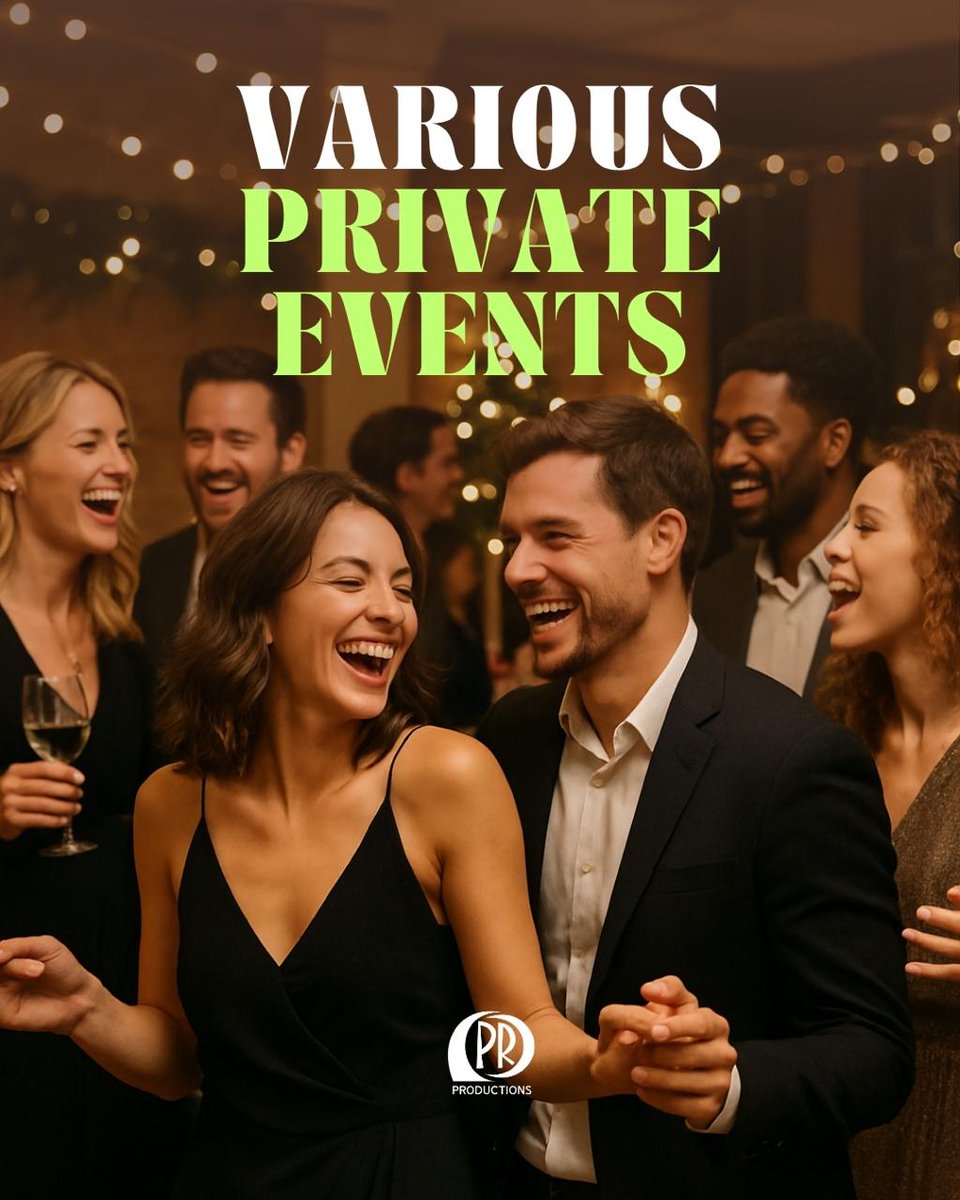 Every week, multiple events in production!
Reserve your event
PRPRODUCTIONS.NET

Contact us today!

#EventPlanner #DJLife #PartyVibes #EventMagic #MemorableMoments
#EventExperts #EventSuccess #EventExcellence #Connections #music #Dance #party #partyatl #partyatlanta