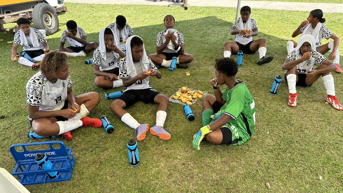 The Junior Kulas head into the dressing room at half-time with a 2-0 lead over Tahiti. Goals from captain Teonila Levuiciva and Adi Reva have given Fiji a strong start to their OFC U16 Women’s Championship opener. #JuniorKulas #OFCU16 #FijiFootball #HalftimeUpdate