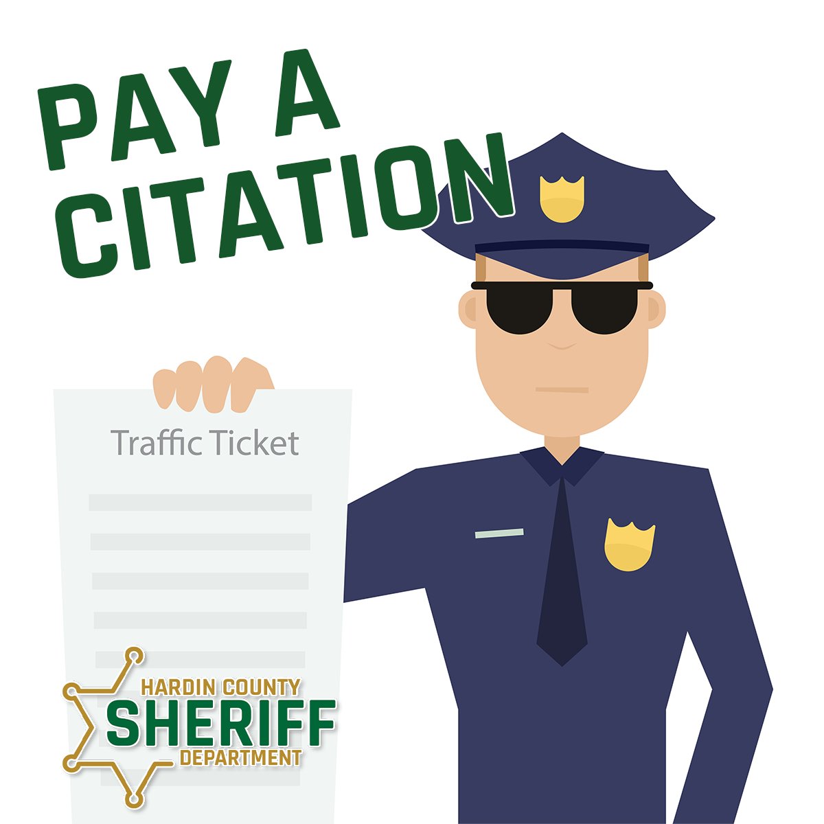 Where to Pay a Citation? 💲💲

All citations for Hardin County are to be paid at the General Sessions Court Clerk’s Office, located at 465 Main St., Savannah, TN 38372.

You can contact the office by phone at 📞 731-925-3583.

hardincosheriff.com/resources