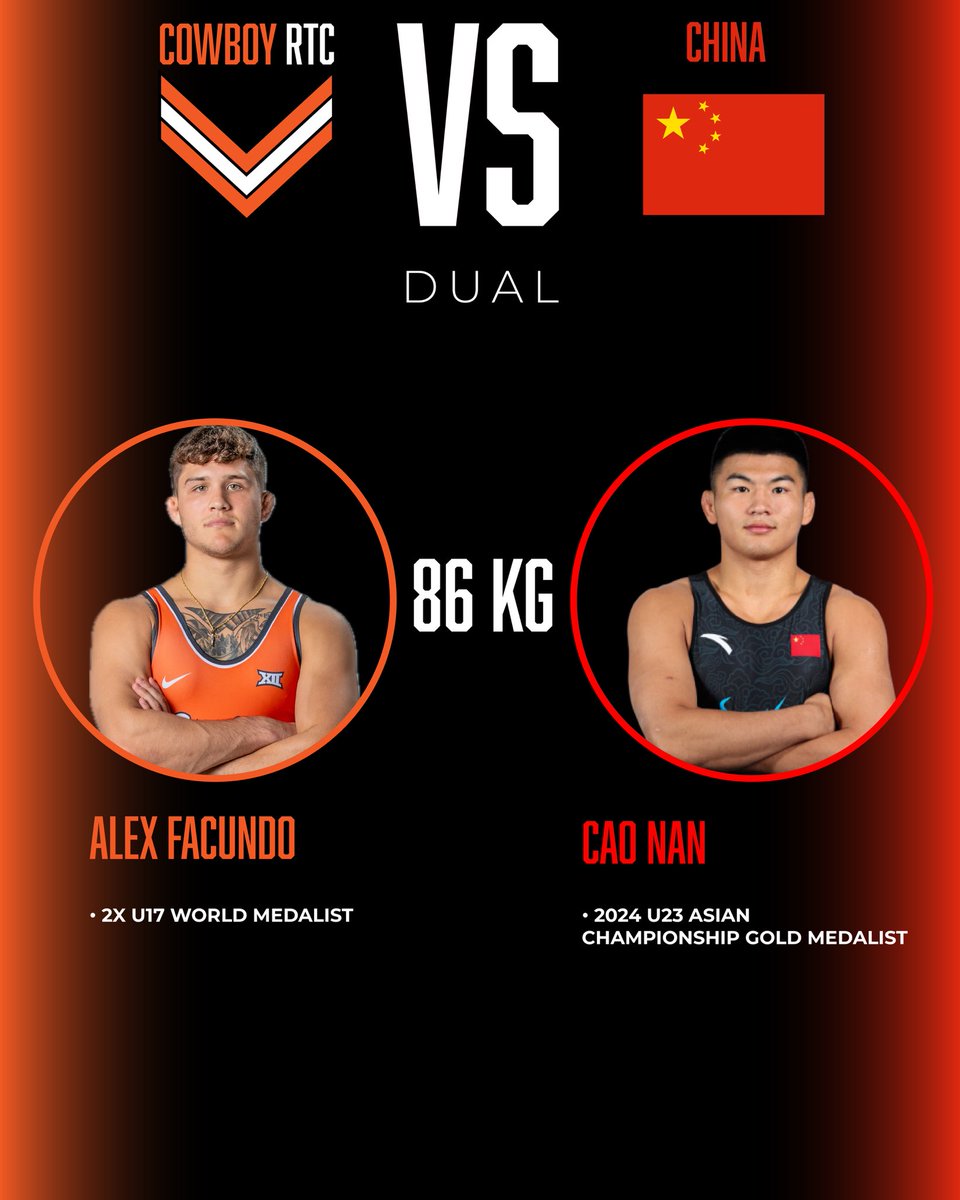 Alex Facundo vs. Asian Championship gold medalist Cao Nan.
