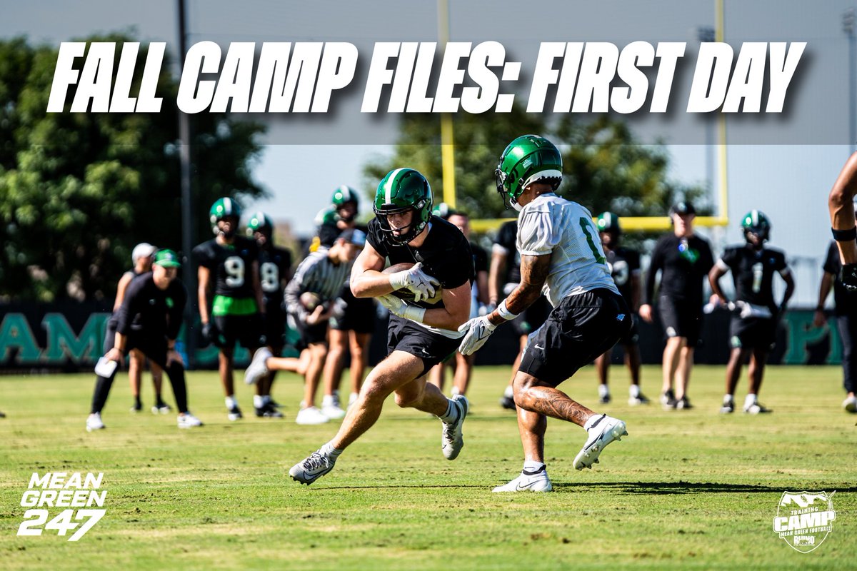 As an evening nightcap, I have a free recap of North Texas football’s first day of fall camp.  

Even though the team’s not in pads just yet, Eric Morris laid out the areas he hopes the team will improve on during camp. 

Read all about it here! 

🔗: 247sports.com/college/north-…

📸: