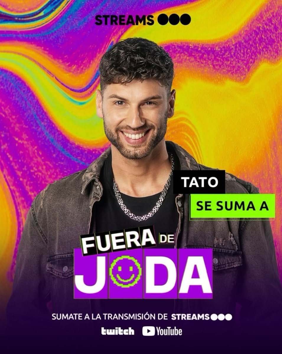 Tato va a participar en el stream #FueraDeJoda !! 
Te lo super mereces campeón 🐐

#OnlyTato