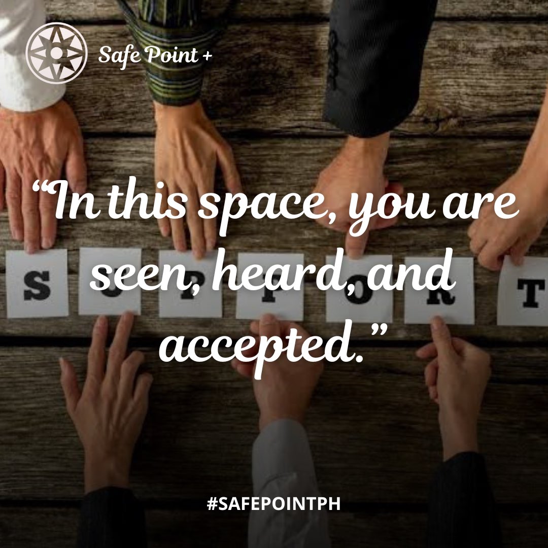 This is your reminder: You belong here. No masks, no judgment—just real connection.
#SafePointPH