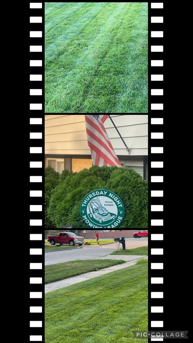 Back from Vacation just in time to stripe! Always good to see fellow TNML member Jason mowing as well! Thanks to <a href="/craftsman/">CRAFTSMAN Tools</a> for the tools and <a href="/YETICoolers/">YETI</a> for keeping the H2O ice cold! <a href="/OutKickTNML/">ThursdayNightMowingLeague</a> <a href="/JoeKinseyexp/">Joe Kinsey</a> <a href="/kherman255/">Kirk Herman</a> <a href="/chris_burns65/">Chris Burns</a> <a href="/jayvick187/">Jason Vickers</a>