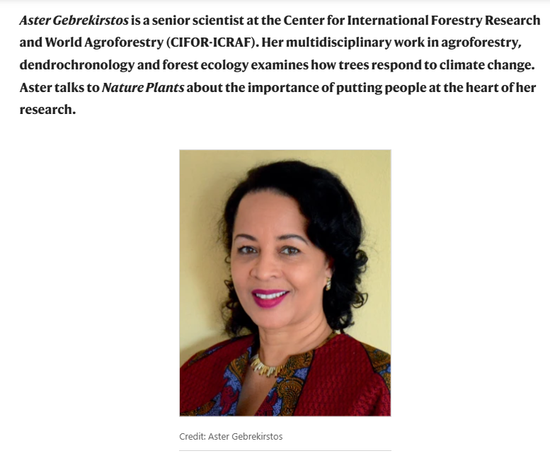 CIFOR-ICRAF (@cifor_icraf) on Twitter photo “Agroforestry is about people. It’s about systems rooted in science and community.”
In Nature Plants, CIFOR-ICRAF's <a href="/AfroDendro/">Aster Gebrekirstos</a> shares how working with farmers and policymakers is building resilience from the ground up.
Read:🔗 bit.ly/4mpFir6
#TreesPeoplePlanet “Agroforestry is about people. It’s about systems rooted in science and community.”
In Nature Plants, CIFOR-ICRAF's <a href="/AfroDendro/">Aster Gebrekirstos</a> shares how working with farmers and policymakers is building resilience from the ground up.
Read:🔗 bit.ly/4mpFir6
#TreesPeoplePlanet