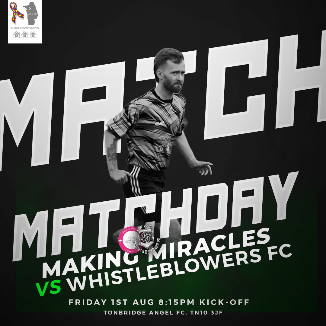 WhistleBlowersFC (@whistle_bl0wers) on Twitter photo Matchday
Tonight sees us in our 1st ever league fixture vs <a href="/MMcharityteam/">Making Miracles Charity Team</a>
🟢⚫️ #WB Matchday
Tonight sees us in our 1st ever league fixture vs <a href="/MMcharityteam/">Making Miracles Charity Team</a>
🟢⚫️ #WB