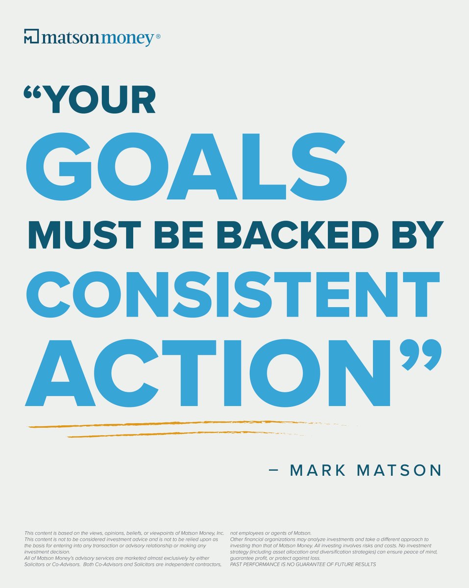 MatsonMoney's tweet image. Clarity and commitment mean little without the discipline to follow through.