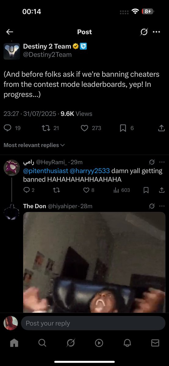 Billy_Edgeler's tweet photo. @ShyyDero Was this decision before or after you cheated in contest? https://t.co/5WYRIlxY5N
