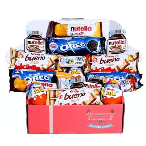 I just received Chocolate gift box I Original gift for a birthday christmas children couple Kinder Chocolate, Happy Hippo, Kinder Joy, Oreo - Birthday gift box – Phase in German from dogsdance123 via Throne. Thank you! throne.com/staydott #Wishlist #Throne