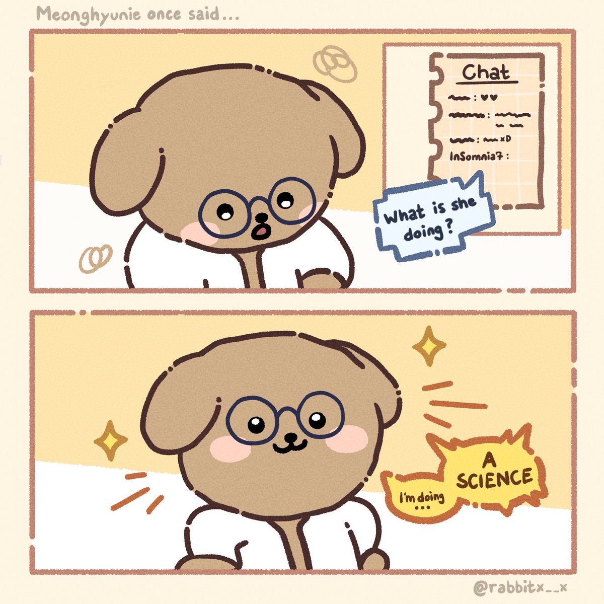 rabbitx__x's tweet photo. I'm doing... A SCIENCE

Turning Dreamcatcher Memes into little Minicatcher Comics~

What should I do next?

#Dreamcatcher #드림캐쳐 #UAU #유아유 #MINICATCHER #미니캐쳐 #MEONGHYUNIE #멍현이 #fanart https://t.co/VaFfwwjCTs