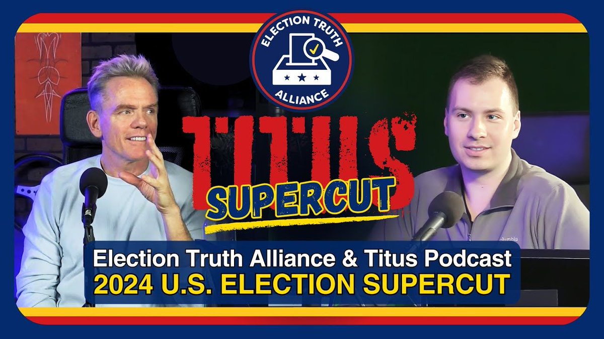 ETA_Org's tweet image. Short on time? Want a refresher? 

We just released our Part 1 and Part 2 combination SUPERCUT with ETA's Nathan Taylor on Titus Podcast! Check it out: youtu.be/Ys0a58Io41Y?si… 

#VerifytheVote #SecuretheMidterms #TruthMatters #ElectionGate