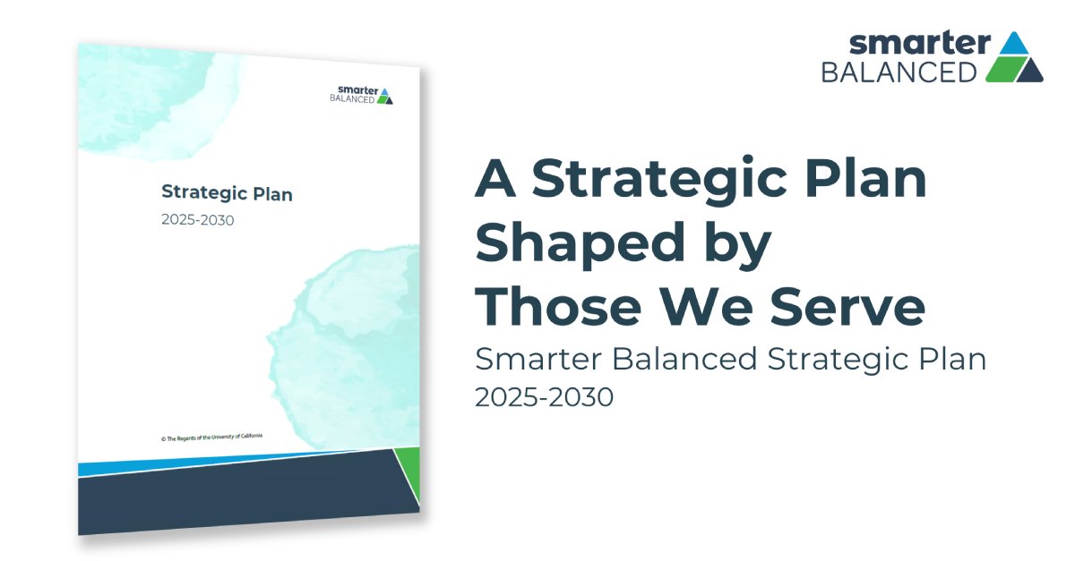 Shaped by voices across the Consortium, our 2025-30 Strategic Plan aligns members and staff around shared priorities, strategies, and goals — strengthening the Consortium’s ability to support improvements in teaching and learning across the nation. smarterbalanced.org/our-vision/#st…