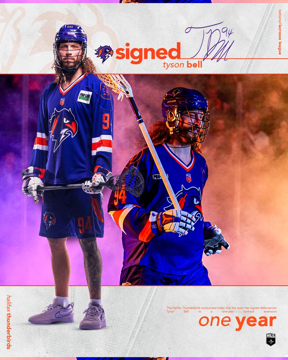 Halifax Thunderbirds (@hfxthunderbirds) on Twitter photo 94 is BACK!
We have signed defenseman, <a href="/UnrealFlow44/">Tyson Bell</a> to a one-year contract extension
MORE: bit.ly/HFXsignBell 94 is BACK!
We have signed defenseman, <a href="/UnrealFlow44/">Tyson Bell</a> to a one-year contract extension
MORE: bit.ly/HFXsignBell