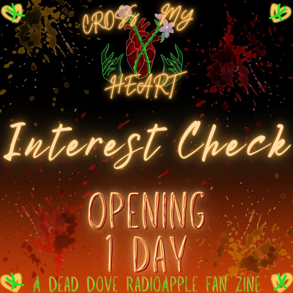 cmh_zine's tweet photo. With 1 day left, lets talk about dead dove and how it can be used to help people cope with trauma and/or bad mental situations. 

Very heavy topics ahead, please proceed with caution. 

This is, after all, dead dove. 🧵 
#radioapple #deaddove #cmhzine #fandomzine #hazbinhotel https://t.co/OxlQZbBTWy