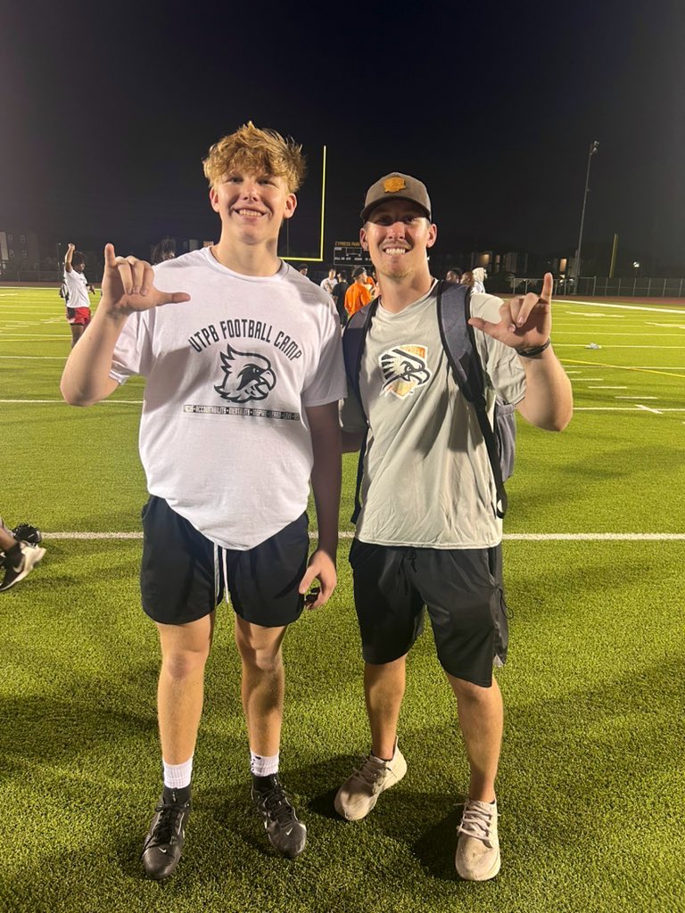 Jaxon allen (@jaxonallen88) on Twitter photo After an awesome conversation with <a href="/GunnarAbseck/">Gunnar Abseck</a> I’m excited to announce that today I verbally committed to <a href="/UTPBFootball/">UTPB Football</a> !
I’m incredibly thankful for this opportunity & am even more excited for the season!
<a href="/CoachMbu/">Bradley Mbu, MBA</a> <a href="/CoachA_Moe/">Anthony Moore</a> <a href="/pushthepocket/">Tracy Robertson</a> <a href="/CoachMelendez50/">Michael Melendez</a> <a href="/JHSWarriors_FB/">Katy Jordan Football</a> After an awesome conversation with <a href="/GunnarAbseck/">Gunnar Abseck</a> I’m excited to announce that today I verbally committed to <a href="/UTPBFootball/">UTPB Football</a> !
I’m incredibly thankful for this opportunity & am even more excited for the season!
<a href="/CoachMbu/">Bradley Mbu, MBA</a> <a href="/CoachA_Moe/">Anthony Moore</a> <a href="/pushthepocket/">Tracy Robertson</a> <a href="/CoachMelendez50/">Michael Melendez</a> <a href="/JHSWarriors_FB/">Katy Jordan Football</a>