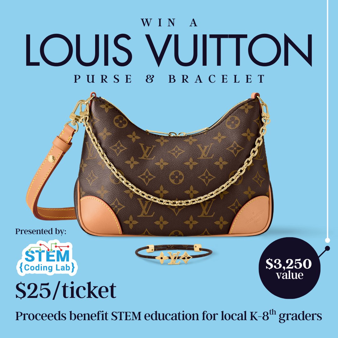 STEMCodingLab's tweet image. Support STEM education for K-8 youth and earn the chance to win a newly-released @LouisVuitton handbag and matching bracelet, with a combined value of over $3,200.
Ticket sales are live now at:
zeffy.com/ticketing/summ…