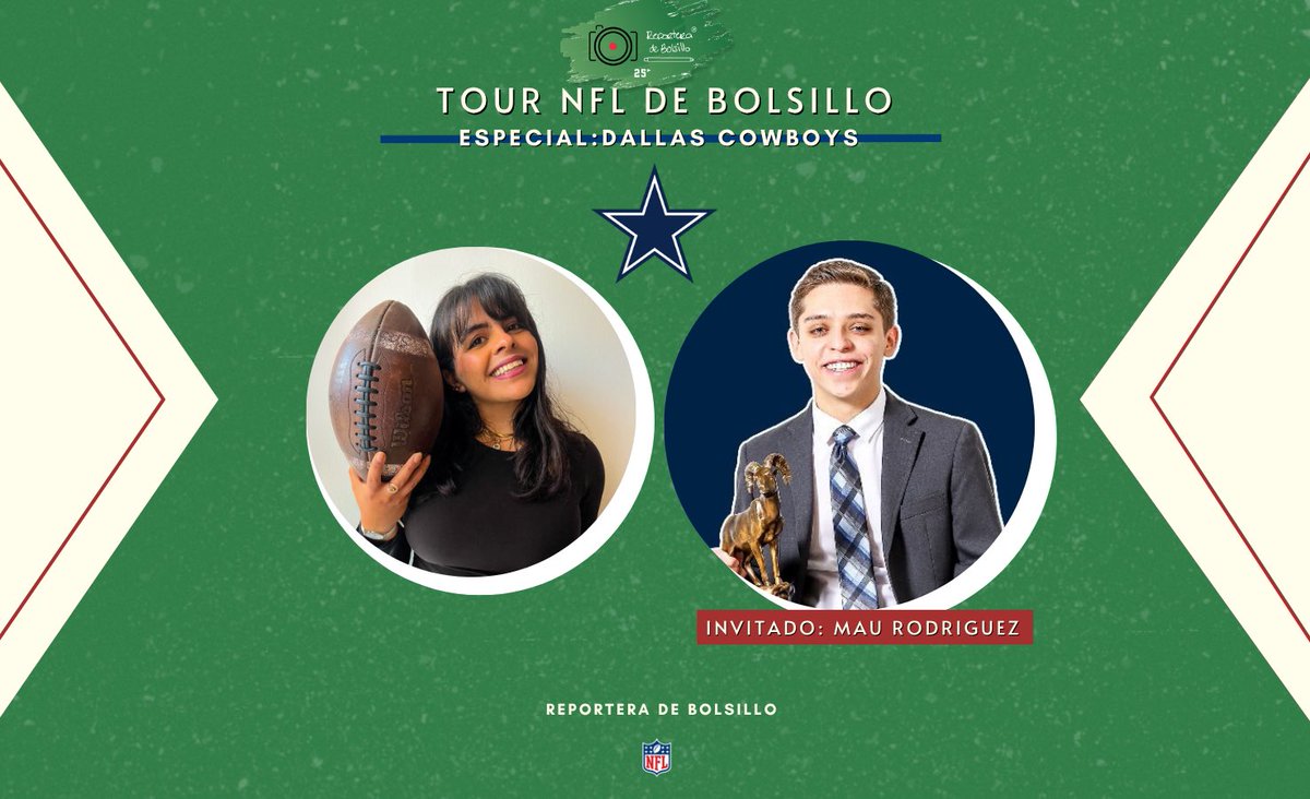 Fernanda Mayen (@ferdebolsillo) on Twitter photo Mañana haremos la quinta parada del TourVirtualNFL de bolsillo e iremos a Dallas para hablar de <a href="/dallascowboys/">Dallas Cowboys</a> con <a href="/MauNFL/">Mauricio Rodríguez</a> 👀🏈
Dejen sus inquietudes en los comentarios. Los leemos 👇🏾 Mañana haremos la quinta parada del TourVirtualNFL de bolsillo e iremos a Dallas para hablar de <a href="/dallascowboys/">Dallas Cowboys</a> con <a href="/MauNFL/">Mauricio Rodríguez</a> 👀🏈
Dejen sus inquietudes en los comentarios. Los leemos 👇🏾