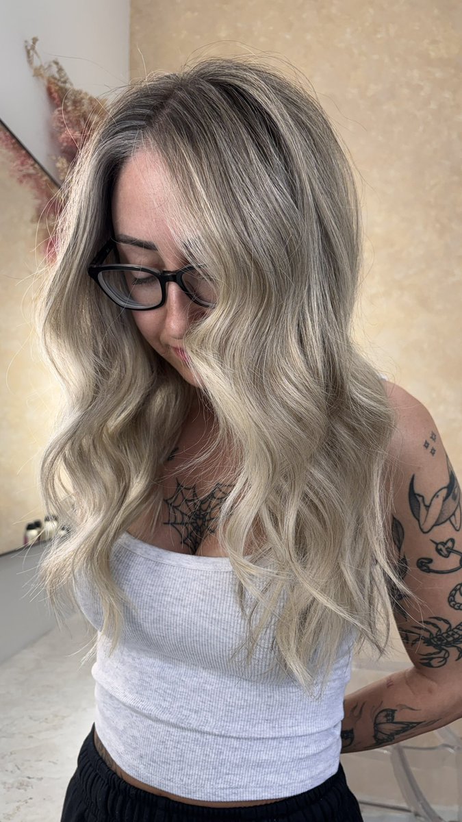 Freshly dyed hair before vacation is a must.
