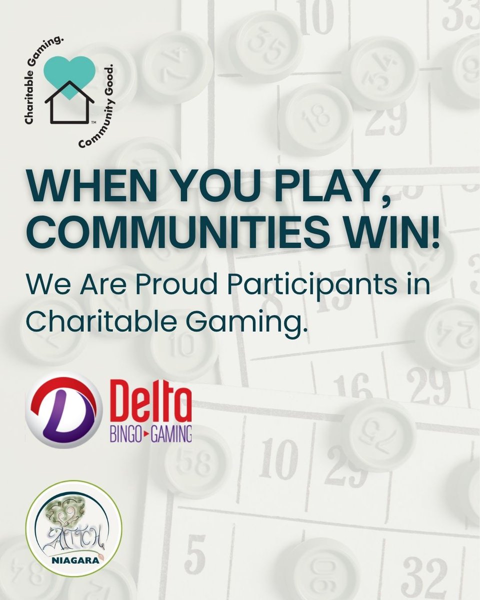 Charitable Gaming - Every time you play at Delta Bingo &amp; Gaming St. Catharines, you’re helping heal someone in need.  It’s a win-win: have fun, support local, and help us build a healthier, more resilient Niagara.

 #DeltaBingoandGaming #CharitableGaming #GamingforGood
